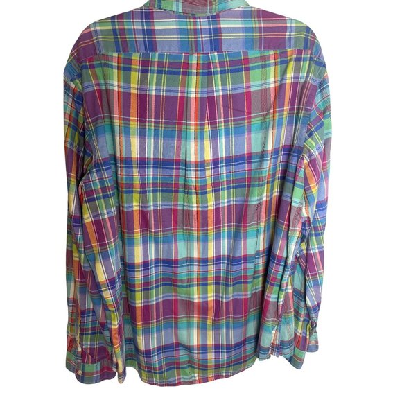 Ralph Lauren Mens Plaid Button-Down Shirt XXL Multicolor Cotton - Picture 2 of 5